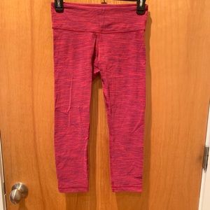 Lululemon Pink & Orange Cropped Leggings